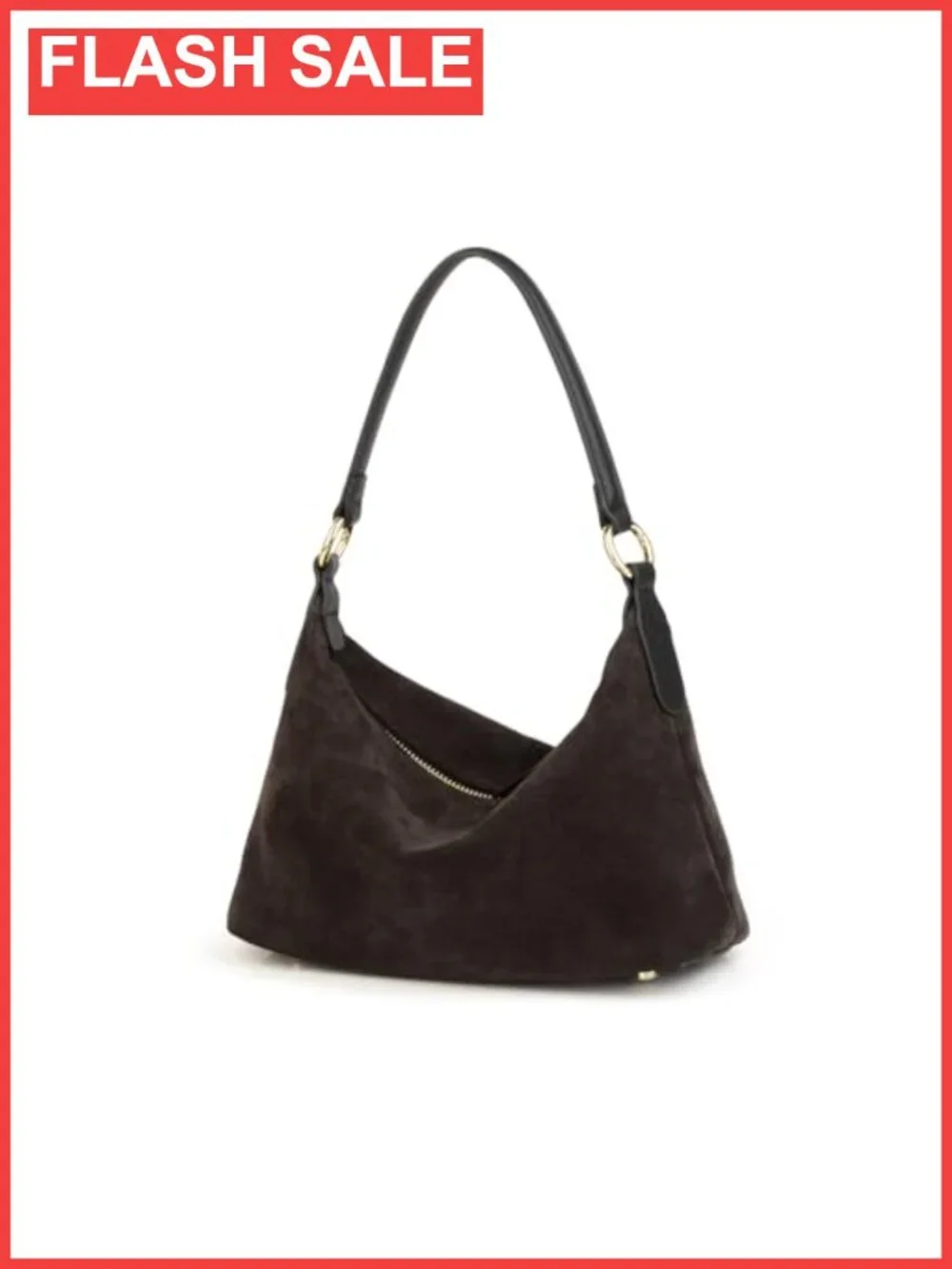 Real Cowhide Suede Slouchy Hobo Shoulder Bag Crossbody Dumpling Purse